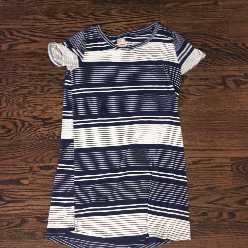 Stripped T-shirt dress